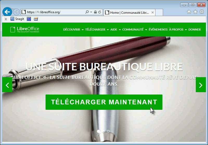 Télécharger LibreOffice