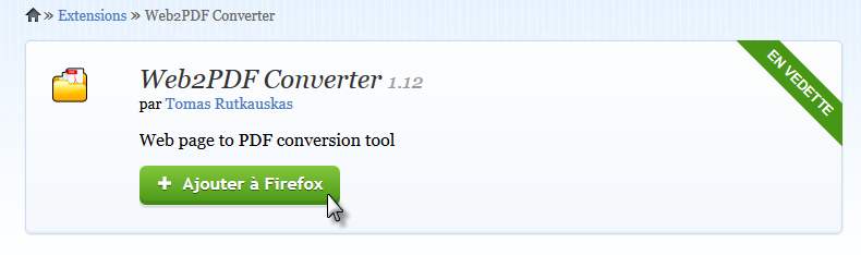 web2pdfconverter - addon pdf firefox