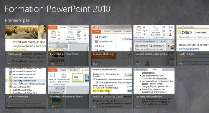 Formation PowerPoint 2010