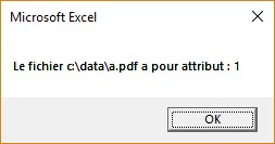 Vba Excel Modifier Et Lire Les Attributs Des Fichiers Mediaforma