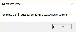 Vba Excel Sauvegarde Dans Un Fichier Texte Mediaforma