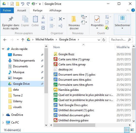 Google drive explorateur windows