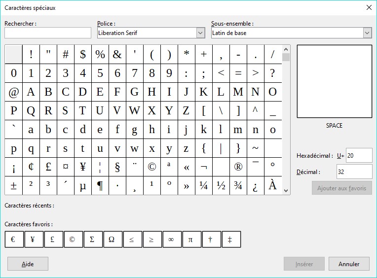 Libreoffice Writer Symboles Et Caracteres Speciaux Mediaforma